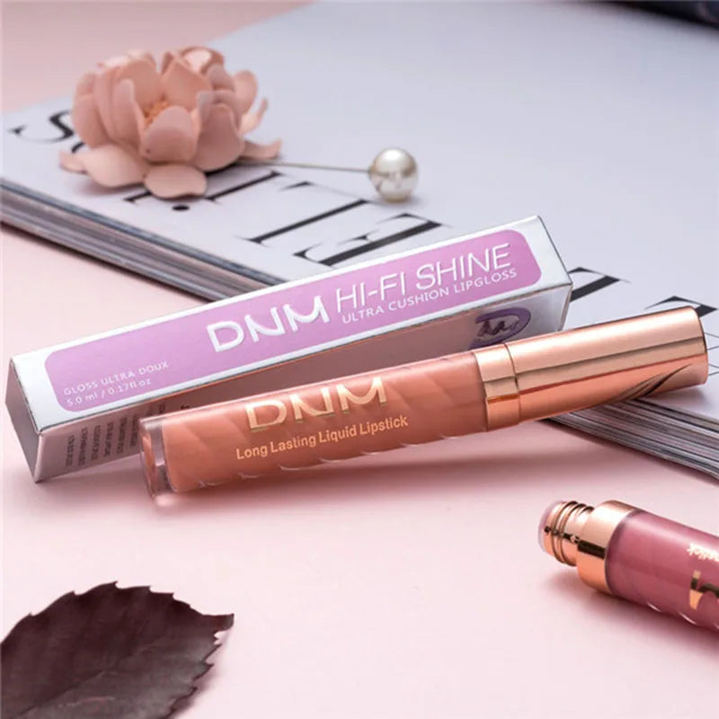 12 Colors Waterproof Matte Nude Lipstick kit Pigment Dark Red Black Long Lasting Lip Gloss Women Makeup Lipgloss T1051