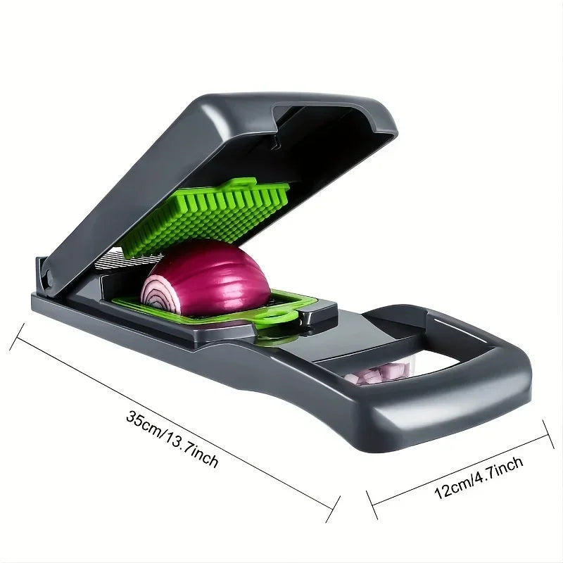 16pcs/Set Vegetable Chopper Multifunctional Fruit Slicer Manual Food Grater Cutter With Container Mincer Chopper Kitchen Stuff