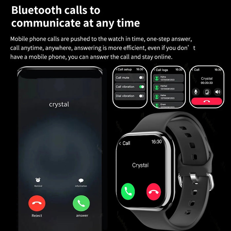 Apple Watch 9 Smart Watch Women Ultra Series 9 NFC Smartwatch Men BT Call Waterproof Wireless Charge 2.05" Screen Watch