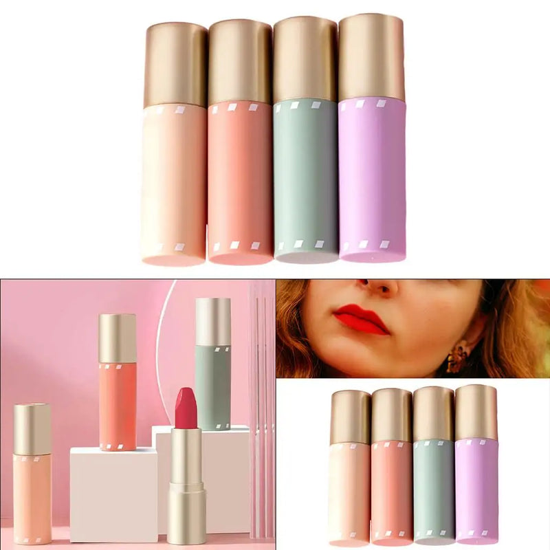 4 Pieces Makeup Matte Lipstick Set Moisturizing Smooth for Women