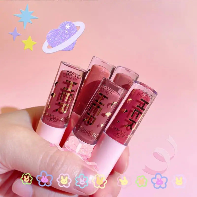 BATOM Matte Moisturizing Lip Gloss Waterproof Non-sticky Long Lasting Glossy Lipstick Plump Lipgloss Lip Balm Makeup Cosmetic