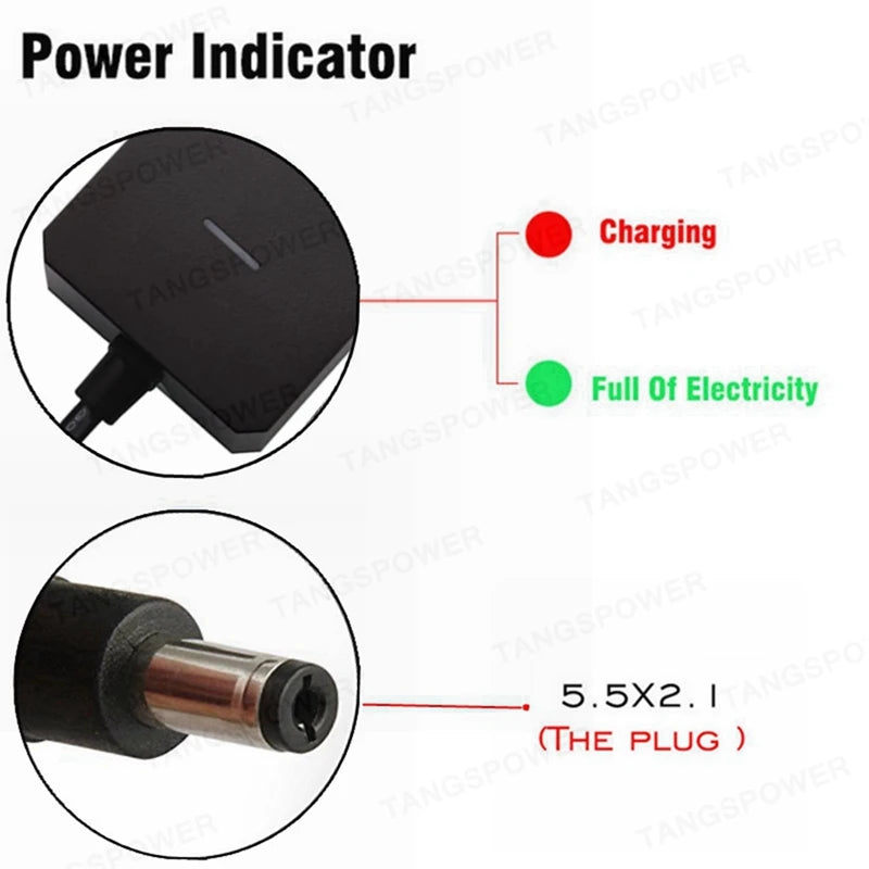 21V 2A 18650 Lithium Battery Charger for Electric Screwdriver 18V 5S Li-ion Battery Wall Charger DC 5.5 * 2.1 MM High quality