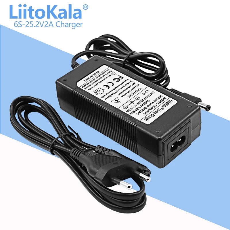 LiitoKala 48V5A 12V/24V/36V/48V 6/7/10/13 Series 18650 Lithium Battery Charger for 25.2V/29.4V/42V/54.6V 2A 3A Smart Charger